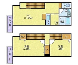 セレ渋谷本町の物件間取画像